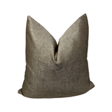 Textured Metallic Gold Throw Pillow