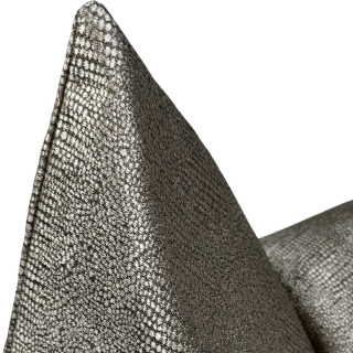 Textured Metallic Gold Throw Pillow